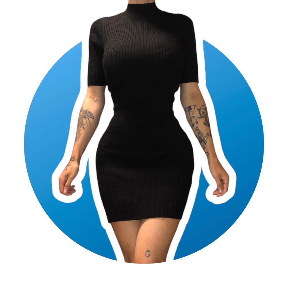 Simons | T-shirt Bodycon Dress | Black